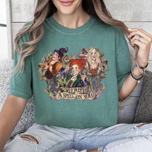 Comfort Colors I Put A Spell On You Shirt, Halloween Shirt, Fall Shirt, Sanderson Sister Halloween Shirt, Witch Shirts