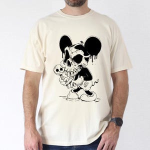 Comfort Colors Disney Halloween Horror Mickey Mouse T-Shirt, Mickey Ghost Tee, Disney Halloween Shirt, Mickey Skeleton Shirt