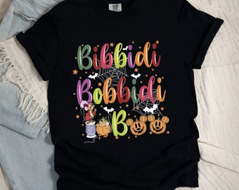 Comfort Colors Halloween Bibbidi Bobbidi Boo Shirt, Halloween Party Tee, Not So Scary Party Shirt, Cinderella Shirt