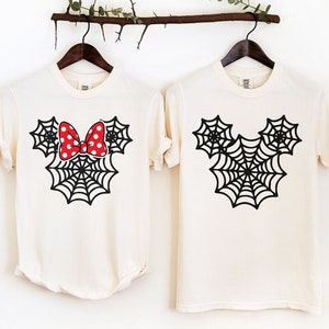 Comfort Colors Disney  Spider Web Mickey Shirt, Halloween Shirt, Couple Disney Shirt, Disney Halloween Gifts, Spooky Disney Shirt