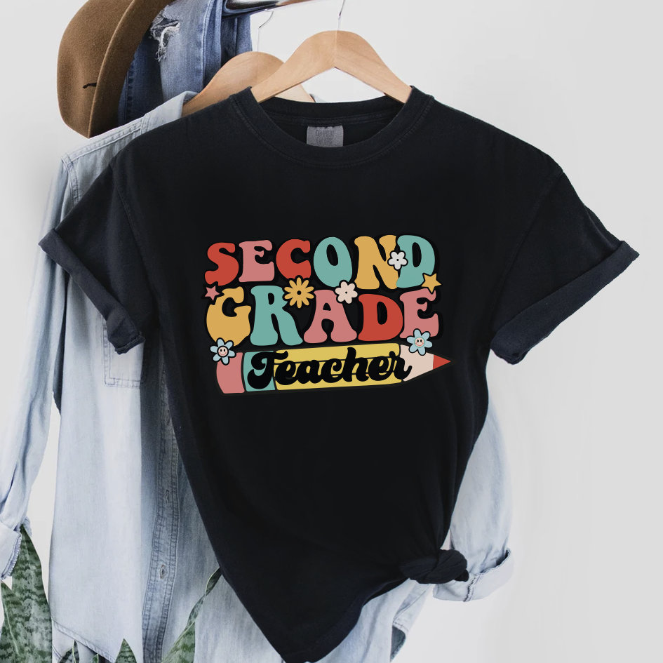 Comfort Colors Second Grade Teacher Shirt, 2nd Grade Teacher T-Shirt, Second Grade Teacher Shirt, 2nd Grade Teacher Shirt