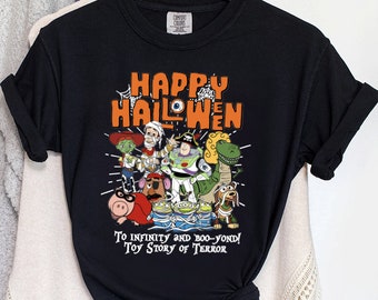 Comfort Colors Vintage Toy Story Characters Halloween shirt, Vintage Disney Toy Story Halloween, Disney Halloween Shirt, Halloween Costume