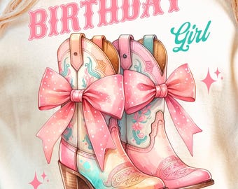 Verjaardag meisje png, western coquette png clipart, girly roze strik illustraties, Soft Girl Social Club esthetische verjaardag sublimatie tshirt ontwerp