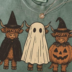 Boo Ghost Highland Cow Png, Halloween Cow PNG, Halloween Shirt, Autumn Png, Halloween Sublimation Design, Pumpkin Cow Shirt Png, Fall Png
