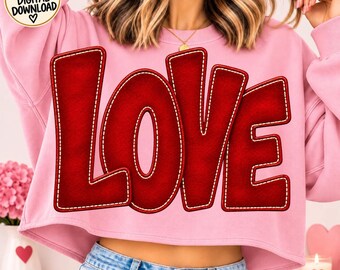 LOVE PNG Valentine Design Red Love Word Distressed Sublimation Vintage Vday DTF Trendy Ready To Print Girly Shirt Popular Now Png