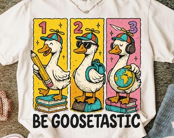 Bruh We Back PNG, Silly Goose Back to School Png, Retro Goose Humor First Day Png, Trendy Cute Funny School Vibes, Teacher Gift Sublimation