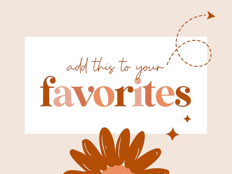 May include: A graphic design with the text "add this to your favorites" in a warm color palette. The word "favorites" is in a large font with a gradient of orange and pink. A stylized flower and decorative elements complete the design.