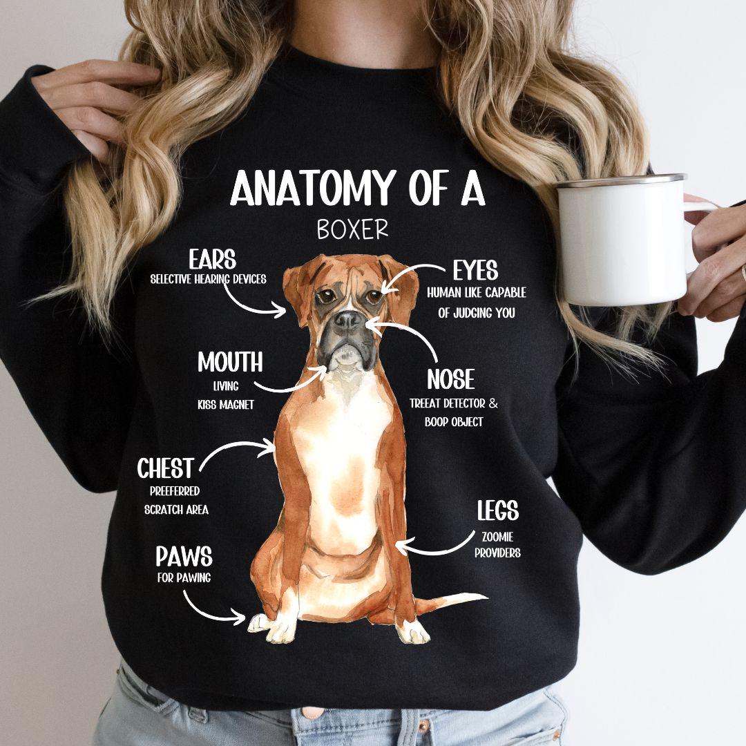 Felpa Con Cappuccio Donna I Love My Boxer – Cotone, Rosa, Regalo Per Amanti Dei Cani - Foto 3