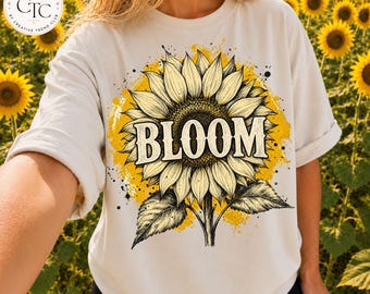 Sunflower Png Summer Trendy Flower Shirt Design Garden Country Girl Wildflower Sublimation Gardening Graphic Cheetah Leopard Stripes Png