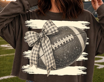 Retro-Fußball-PNG, kokettes Geparden-Cheerleader-Mama-Sport-Spieltags-Feeling, digitaler Download, Friday Night Lights, trendige Streifen, gemütliches Herbstshirt