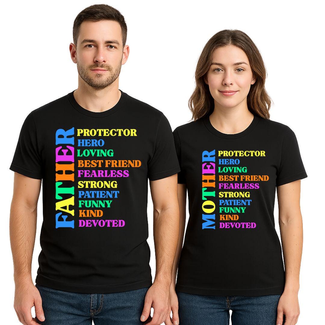 Matching Mother Father PNG, Mom Dad Png, Gift for New Parents, Mama Png ...