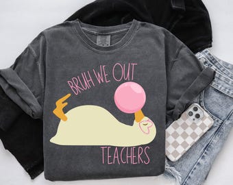 Last day of School Teacher Goose Png, Funny Summer Teacher Png, Schools Out For Summer Silly Goose Teacher Png, End of School Year Design