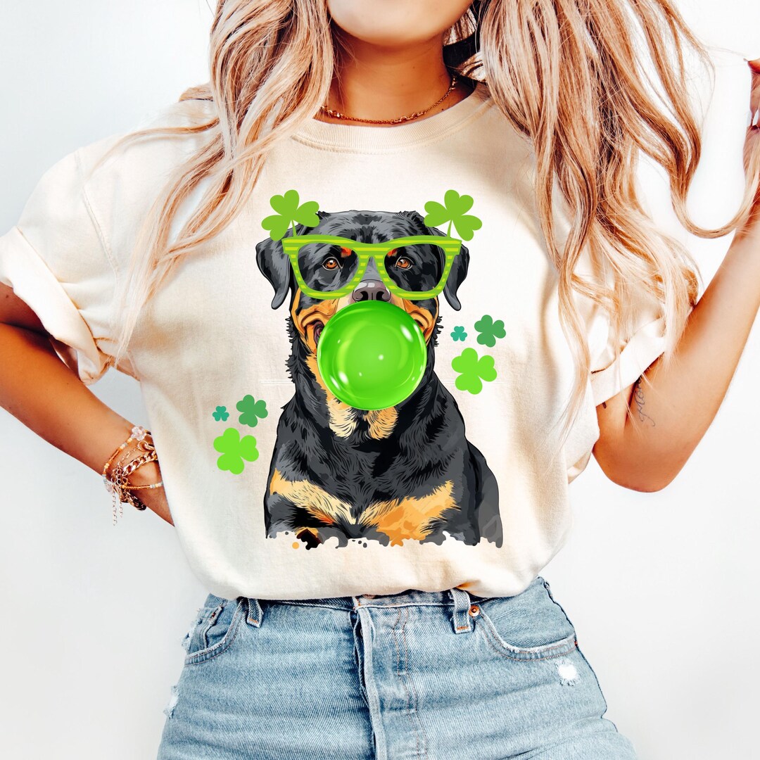 Rottweiler Dog St Patty's Png, Rottweiler Saint Patricks Shirt Design ...