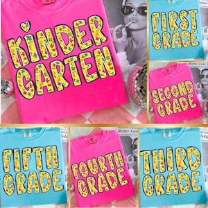 Preppy Back To School Bundle, Kindergarten, First Day Of School, Math Teacher, Pre-k 1st/2nd/3rd Grade, School Bundle Png, Back To School