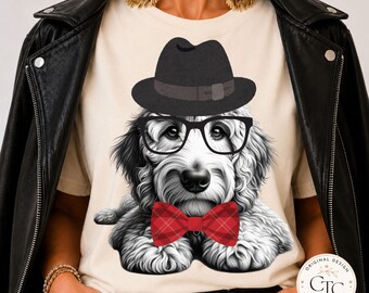 Goldendoodle PNG Download Doodle Mom Preppy Design Gift Cute Boy Dog Sublimation Labradoodle Preppy Mama Everyday Poodle Print Birthday Tee