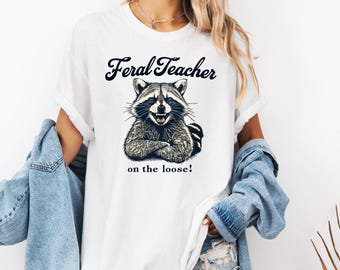 Letzter Tag des Schullehrers Png, lustiger Sommerlehrer Png, Schulen für Sommerlehrer Png, Ende des Schuljahres Design, Waschbär-Lehrer Png