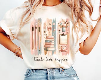 Trendy Teacher Png, Teacher Appreciation Gift Idea, Teacher Png Design, Thank You Teacher, Minimalist Student Teacher Clipart, Teacher Shirt
