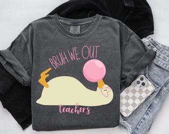 Last day of School Teacher Goose Png, Funny Summer Teacher Png, Schools Out For Summer Silly Goose Teacher Png, End of School Year Design