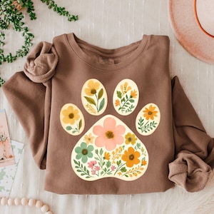 Dog Mom Mothers Day Png, Boho Mama Floral PNG, Dog Mama Png, Dog Lover Png, Mom Life Png, Dog Png, Dog Floral Paw Print Minimalist Png Gifts