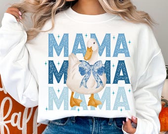 Cute Mama Coquette Png, Goose Png, Goose Lover Sublimation, Mother's Day Png, Girly Png, Goose T-shirt Png, Birthday Gift For Her, Duck Png