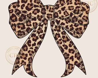 Coquette Bow Leopard Png, Valentine Gift Png, Cheetah Png, Valentine Gift Idea, Digital Download, Leopard Print, Cheetah Print Sublimation