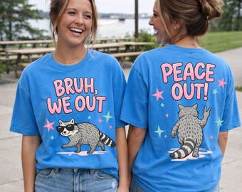 Funny Teacher Raccoon Png, Bruh We Out Raccoon, Last day of School, Trending PNG, Catch Phrase, Boutique, Teacher Design, Kids Summer Break