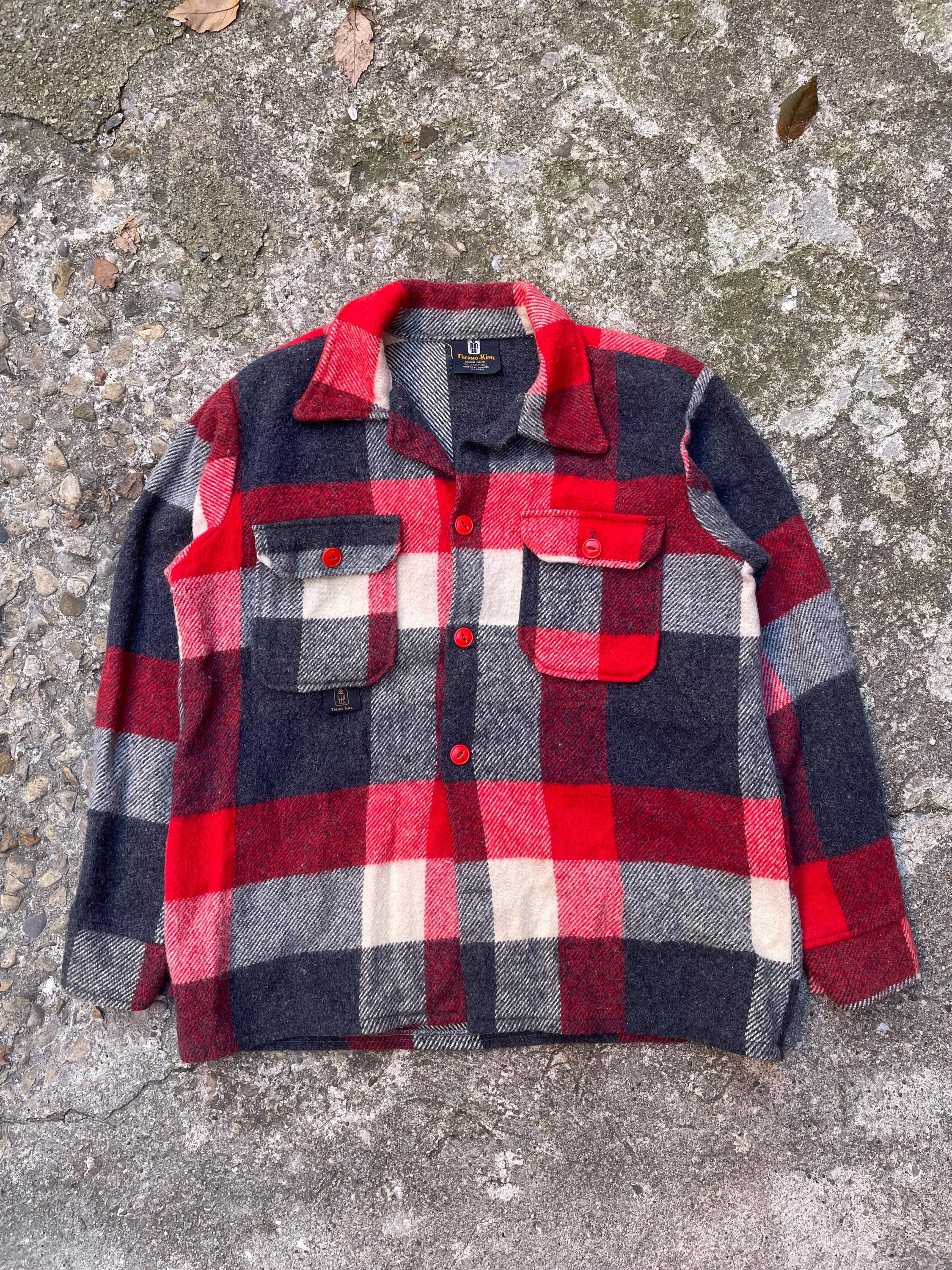 1970s カナダ製 THERMO KING ウール ダブルマッキーノジャケット 70s FILSON GARMENT 
