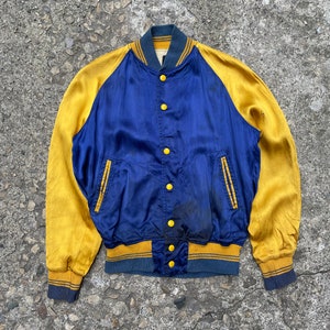 【希少】50s vintage satin award jacket 希少】50s vintage satin award jacket