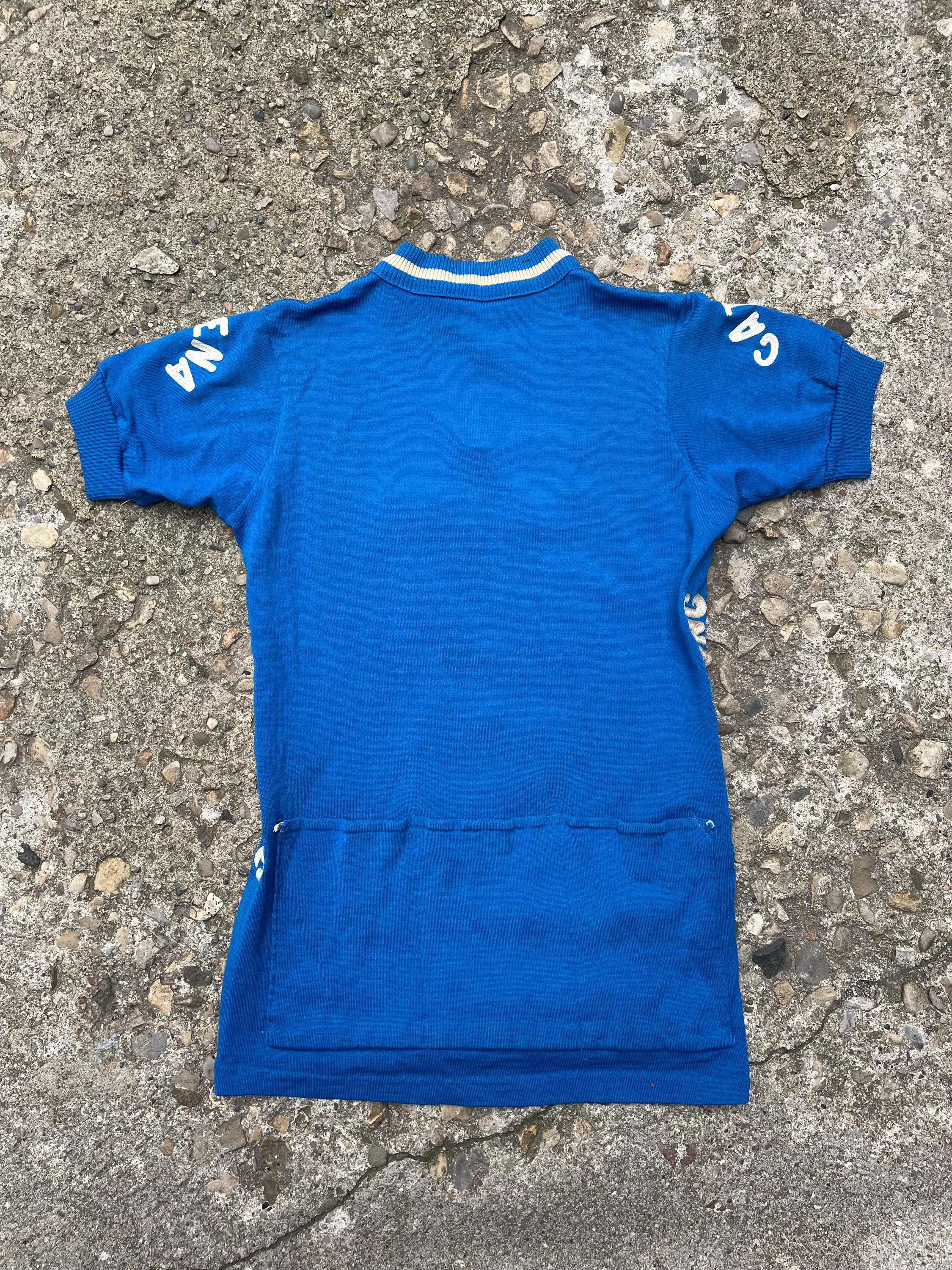 Vintage Cyclisme Maillot Jersey Maillot Laine Vélo M 52 Cra