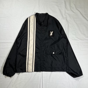 Véritable vintage des années 60/70 Playboy Patch veste en nylon léger taille XL