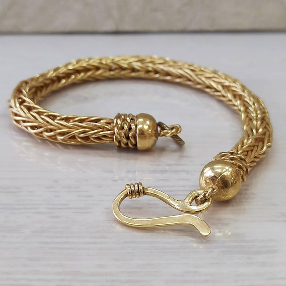 Gold viking bracelet discount