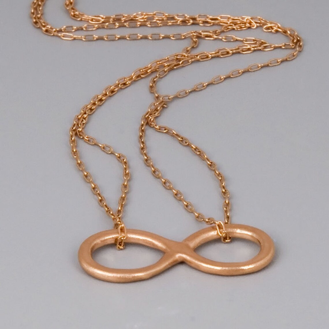 Sterling Silver Infinity Necklace Large Infinity Necklace - Etsy