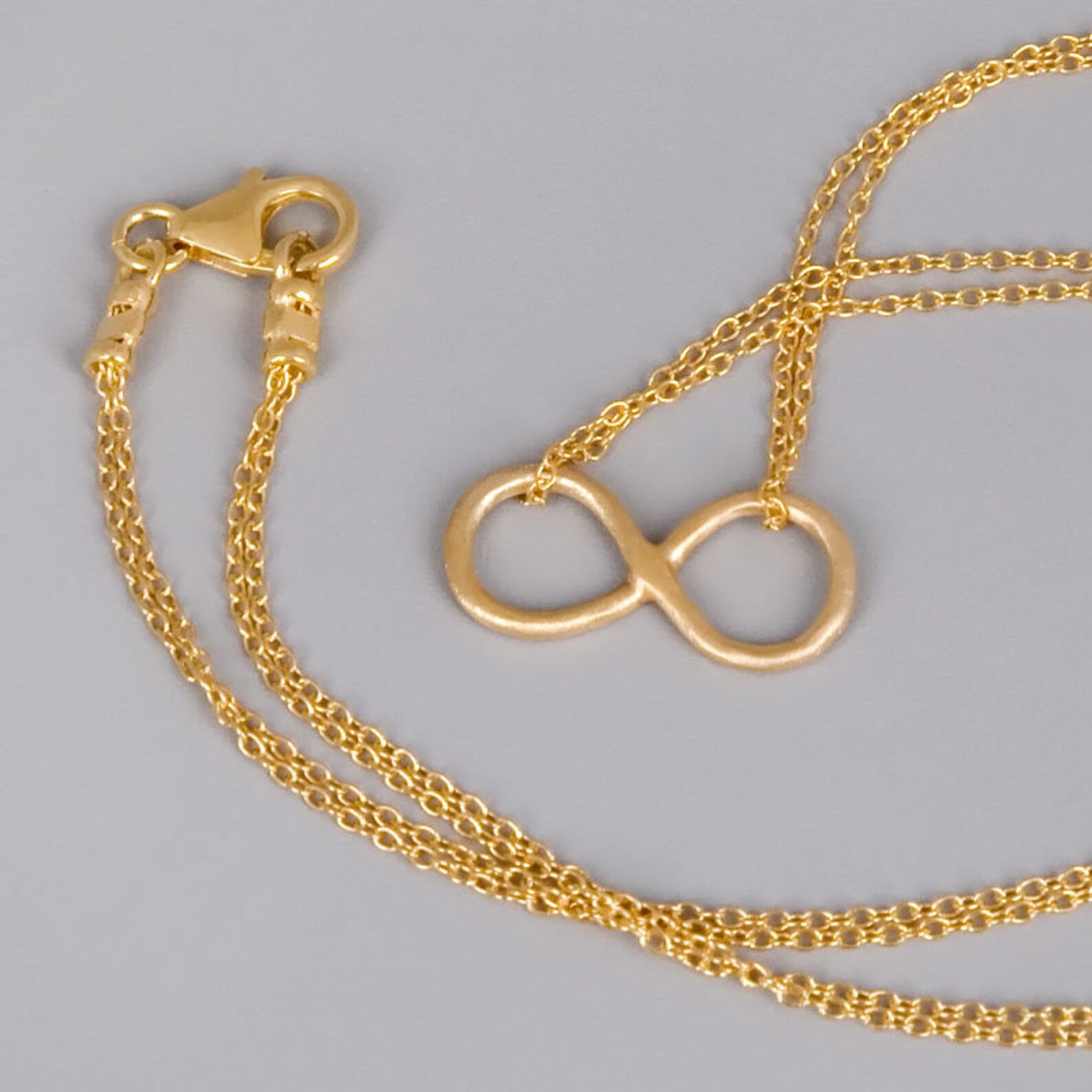 Sterling Silver Infinity Necklace Large Infinity Necklace - Etsy