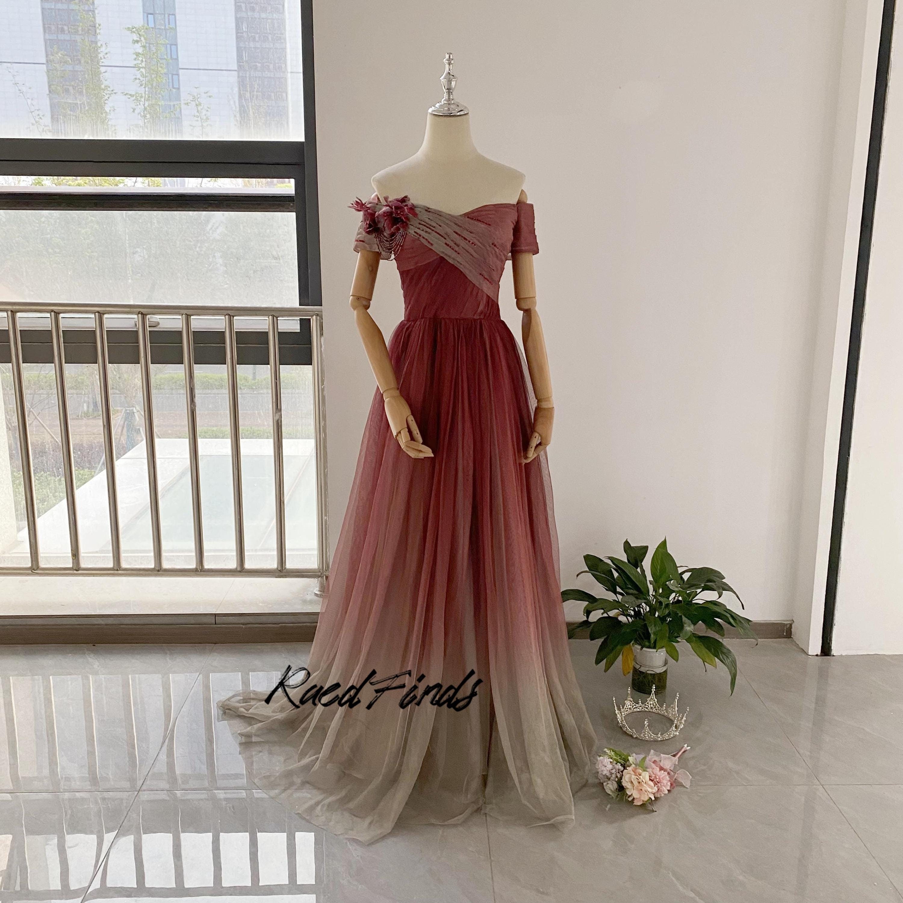 Buy Burgundy Prom Dress Online In India India