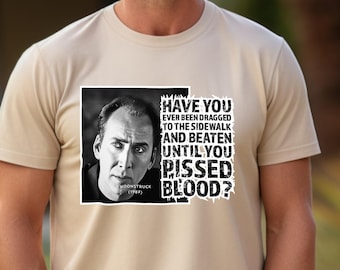 Bad Lieutenant Shirt, Dark Movie Quote Tshirt, Cage Classic Line T-shirt, Nic Cage Drama Tee, Legendary Film Outfit, Rationalizing Wear