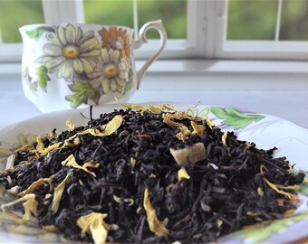 The Bee's Knees Tea, Loose Leaf, Black Tea, Honey Tea, Lemon Tea, Garden Party Tea