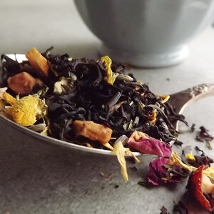 Cottage Garden Tea, Lavender, Rose, Honey and Mint, Black Loose Leaf Tea zdjęcie 3