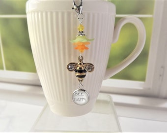 Bee Happy Tea Infuser, Loose Leaf Tea, Tea Ball, Mesh Tea Strainer, Bee Happy Collection, Tea Party Favor