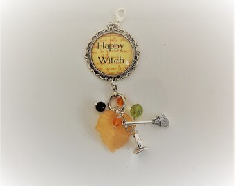 Halloween Tea Charm, Happy Witch Tea Infuser Charm