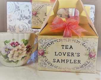 Loose Leaf Tea Sampler: Friendship Gift Box with DIY Teabags