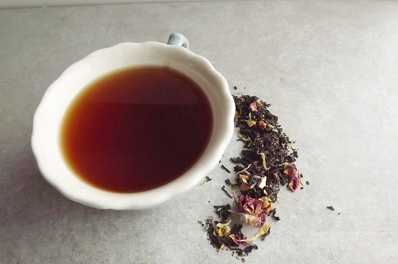 Cottage Garden Tea, Lavender, Rose, Honey and Mint, Black Loose Leaf Tea zdjęcie 4