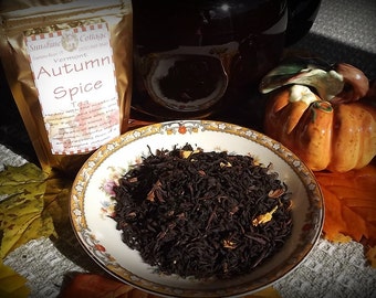 Autumn Spice Tea, Cinnamon, Clove, Spiced Tea, Black, Loose Leaf Tea