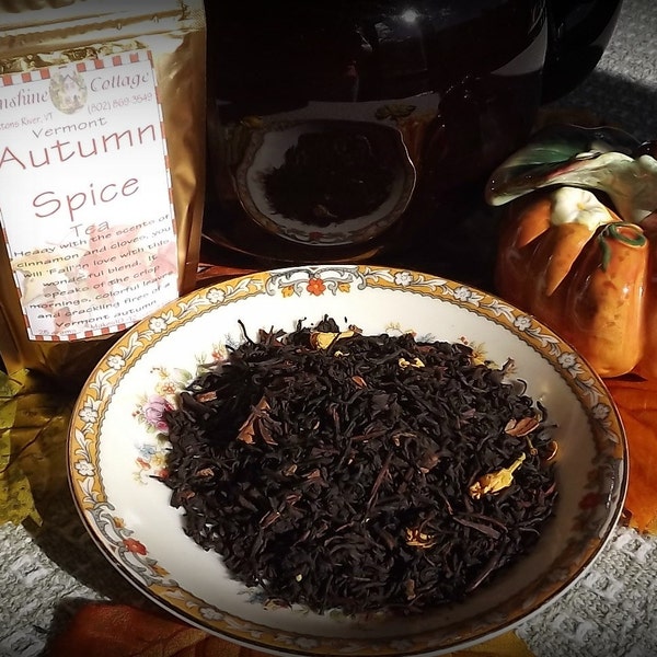 Autumn Spice Tea, Cinnamon, Clove, Spiced Tea, Black, Loose Leaf Tea