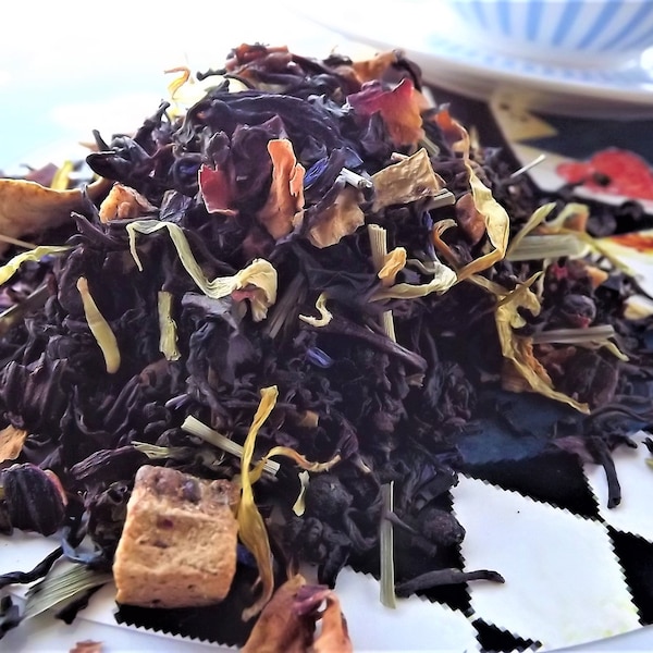 Mad Hatter Tea, Lemon And Berry,  Alice in Wonderland Tea, Black Loose Leaf Tea