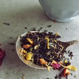 Cottage Garden Tea, Lavender, Rose, Honey and Mint, Black Loose Leaf Tea zdjęcie 1