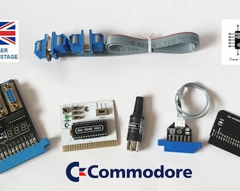 Arnés de prueba de diagnóstico y cartucho 586220++ para Commodore 64 (prueba inactiva c64c c128)