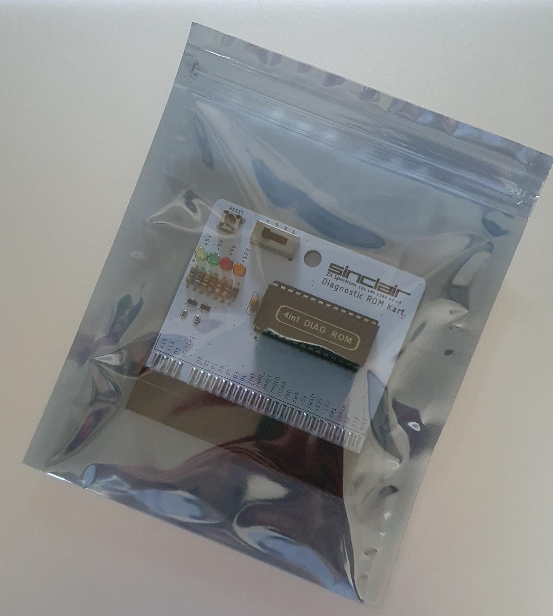 ZX Spectrum 16k 48k 128k +2 +3 Diagnostic Test Cartridge