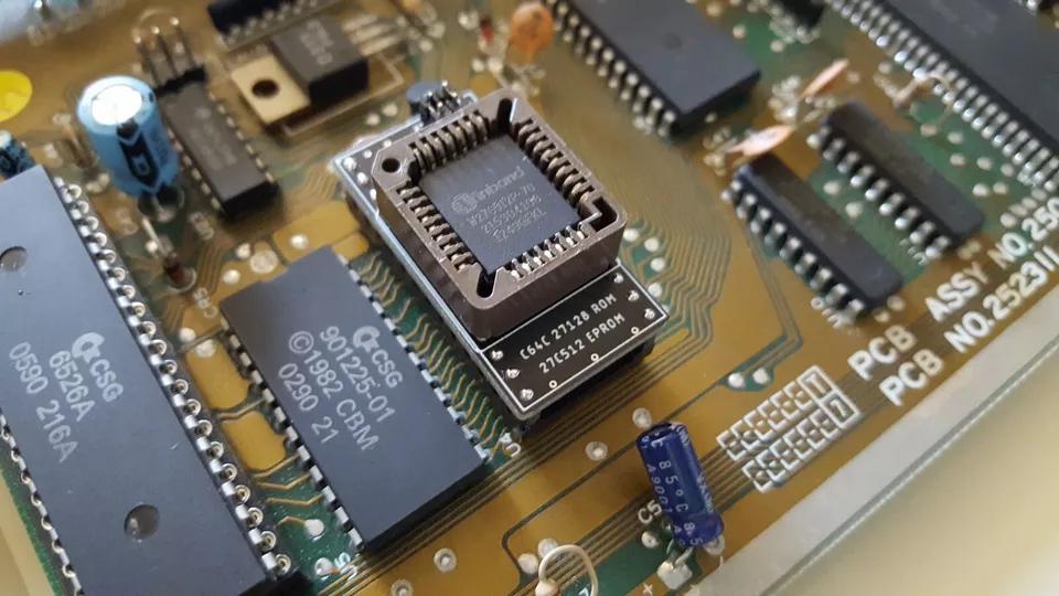 Commodore C64c C128 4in1 16k Kernal Rom 251913-01 27128 ROM