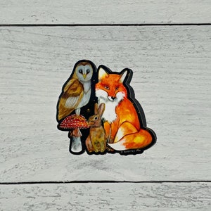 Adesivo Animais de Outono