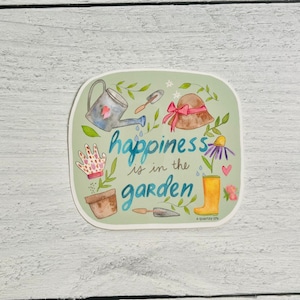 STICKER - Geluk is in de Tuin